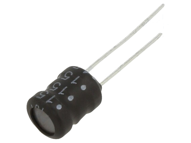 Smoorspoel: draadgewonden; THT; 150uH; 1A; 0,37Ω; ±10%; Ø8,7x12mm Smoorspoel: draadgewonden; THT; 150uH; 1A; 0,37Ω; ±10%; Ø8,7x12mm